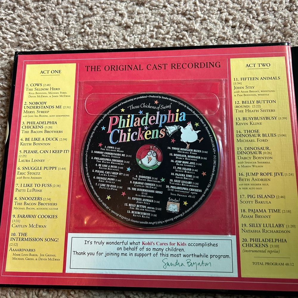 Philadelphia Chickens Book & CD - Colorful Illustrated Cover - Picture 3 of 3
